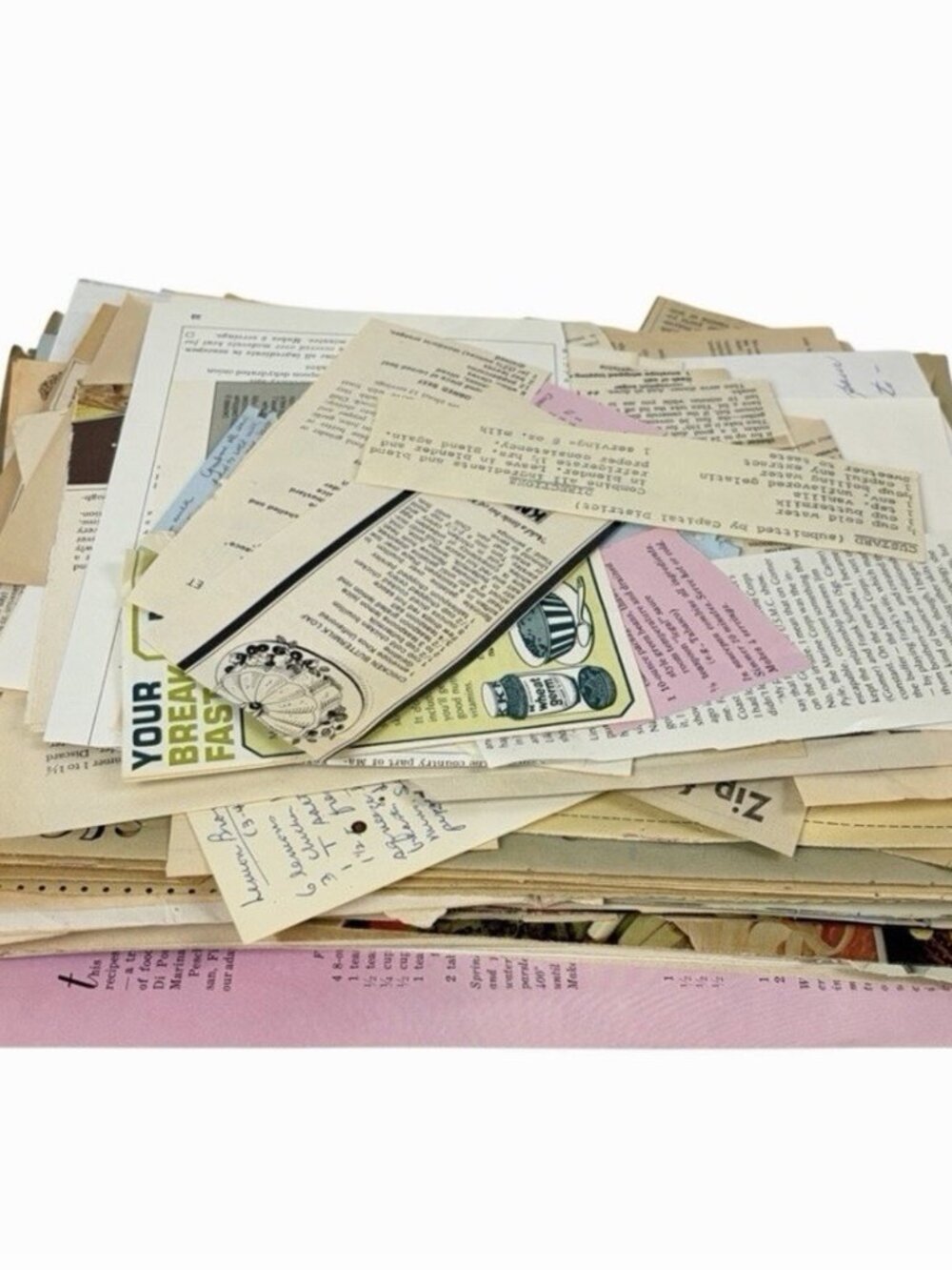 Vtg Recipe Scrapbook Clippings Hand Written Typed Womans Day Booklet 1960s - 80s - Picture 12 of 12